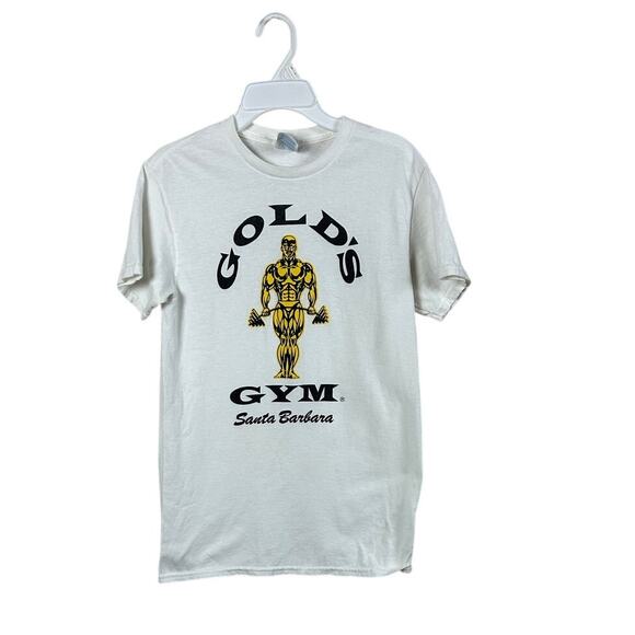 Gold’s Gym Santa Barbara White Tee size S - Picture 1 of 8